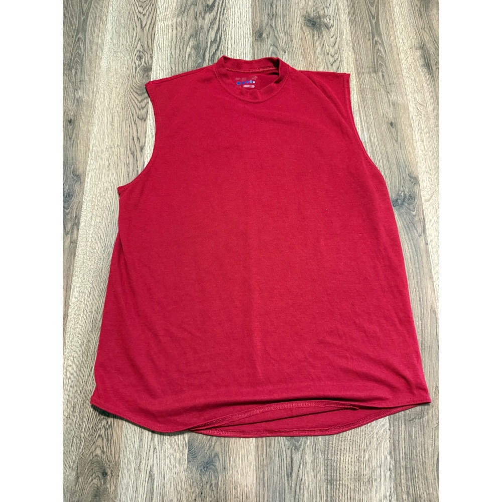 Prospirit Muscle Tank Mens Medium Red Adult Sleeveless Sport Gym Top Excellent